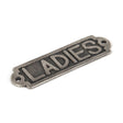 From The Anvil Door Furniture Antique Pewter / Signs From The Anvil - Antique Pewter Ladies Sign