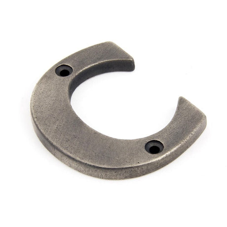 From The Anvil Door Furniture Antique Pewter / Letters / C From The Anvil - Antique Pewter Letter C
