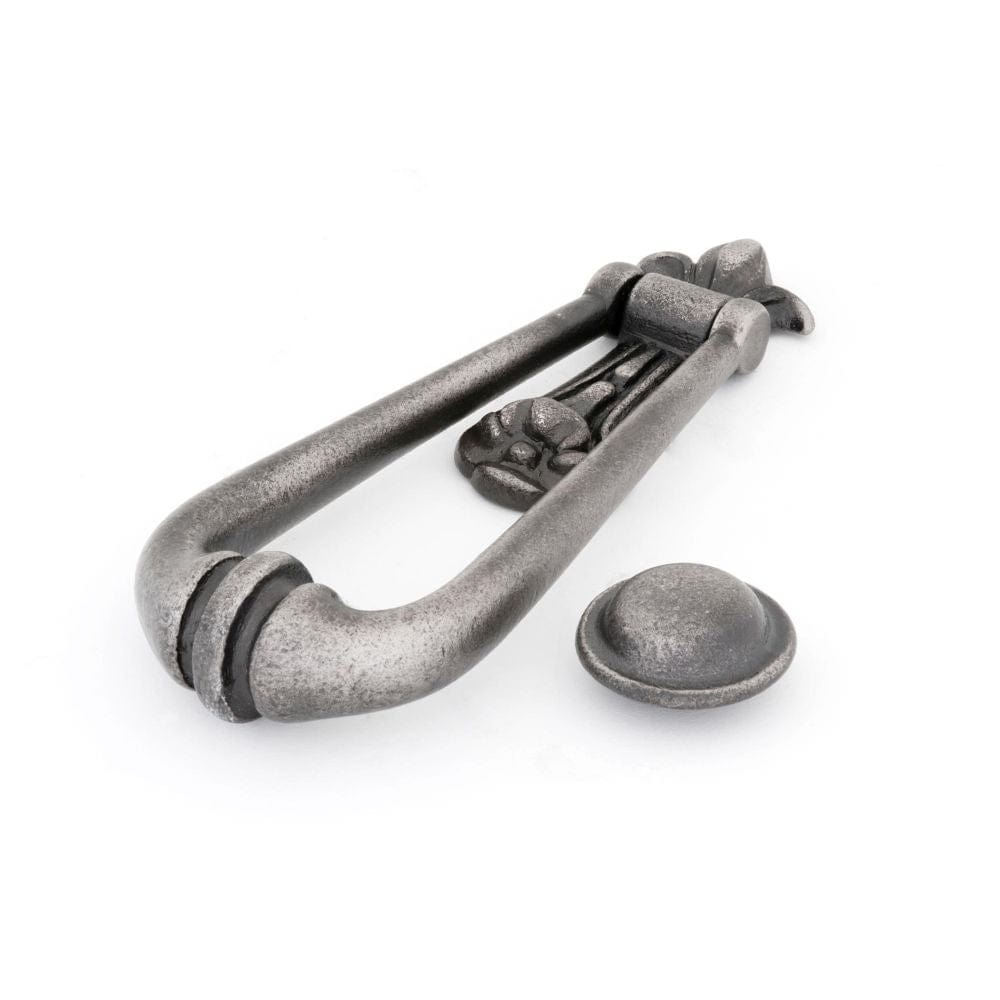 From The Anvil Door Furniture Antique Pewter From The Anvil - Antique Pewter Loop Door Knocker