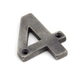 From The Anvil Door Furniture Antique Pewter / Numerals / 4 From The Anvil - Antique Pewter Numeral 4