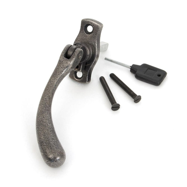 From The Anvil Window Furniture Antique Pewter / Right Hand / Yes From The Anvil - Antique Pewter Peardrop Espag - RH