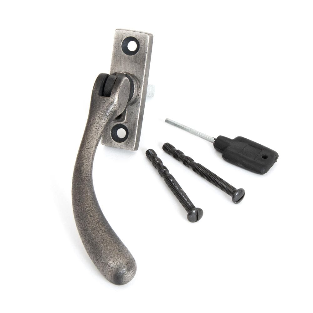 From The Anvil Window Furniture Antique Pewter / Right Hand / Yes From The Anvil - Antique Pewter Slim Peardrop Espag - RH