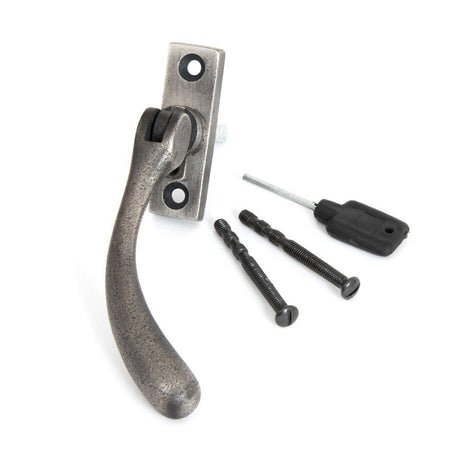From The Anvil Window Furniture Antique Pewter / Right Hand / Yes From The Anvil - Antique Pewter Slim Peardrop Espag - RH