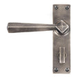 From The Anvil Door Furniture Antique Pewter / Bathroom Lock Handles From The Anvil - Antique Pewter Straight Lever Bathroom Set