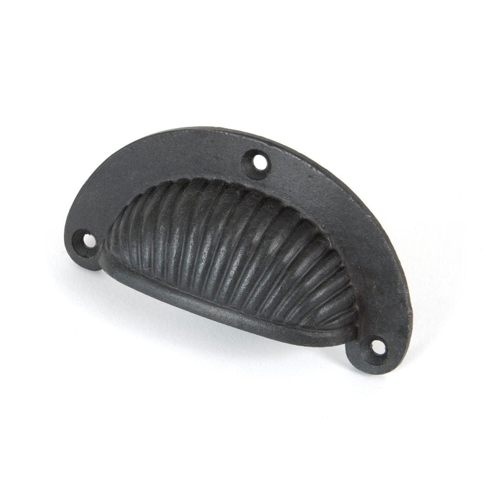 From The Anvil Cabinet Hardware Beeswax / Cabinet Cup Pulls From The Anvil - Beeswax 3" Flower Drawer Pull