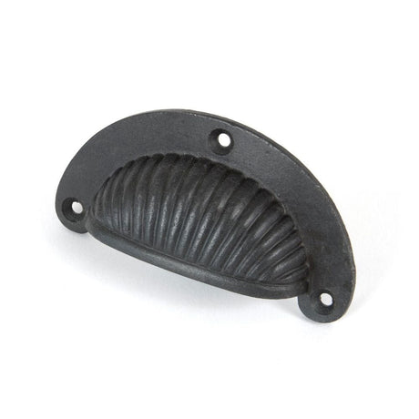 From The Anvil Cabinet Hardware Beeswax / Cabinet Cup Pulls From The Anvil - Beeswax 3" Flower Drawer Pull