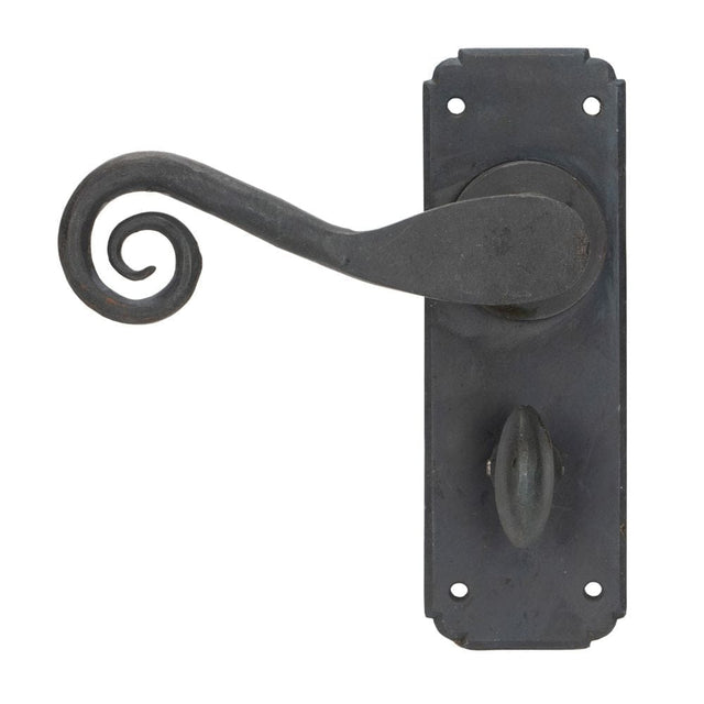 From The Anvil Door Furniture Beeswax / Bathroom Lock Handles From The Anvil - Beeswax Monkeytail Lever Bathroom Set
