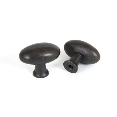 From The Anvil Cabinet Hardware Beeswax / Cabinet Knobs From The Anvil - Beeswax Oval Cabinet Knob