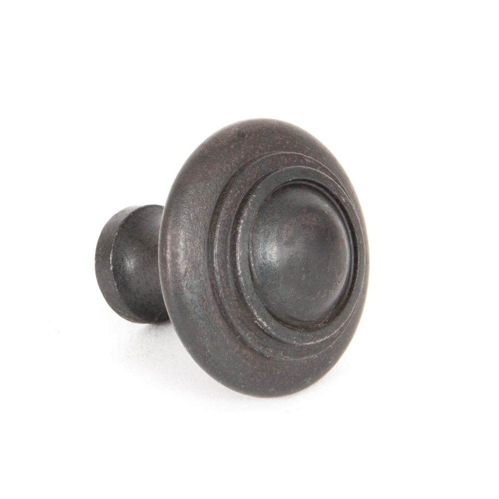 From The Anvil Cabinet Hardware Beeswax / Cabinet Knobs / Large From The Anvil - Beeswax Ringed Cabinet Knob - Large