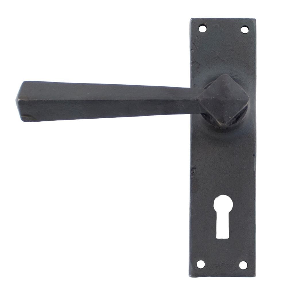 From The Anvil Door Furniture Beeswax / Std. Lock Handles From The Anvil - Beeswax Straight Lever Lock Set