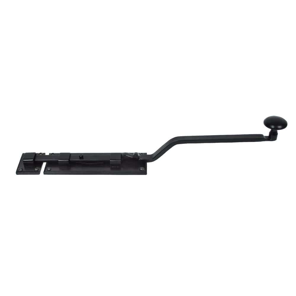 From The Anvil Accessories Black / Straight Surface Bolts / 250mm / 10" From The Anvil - Black 10" French Door Bolt