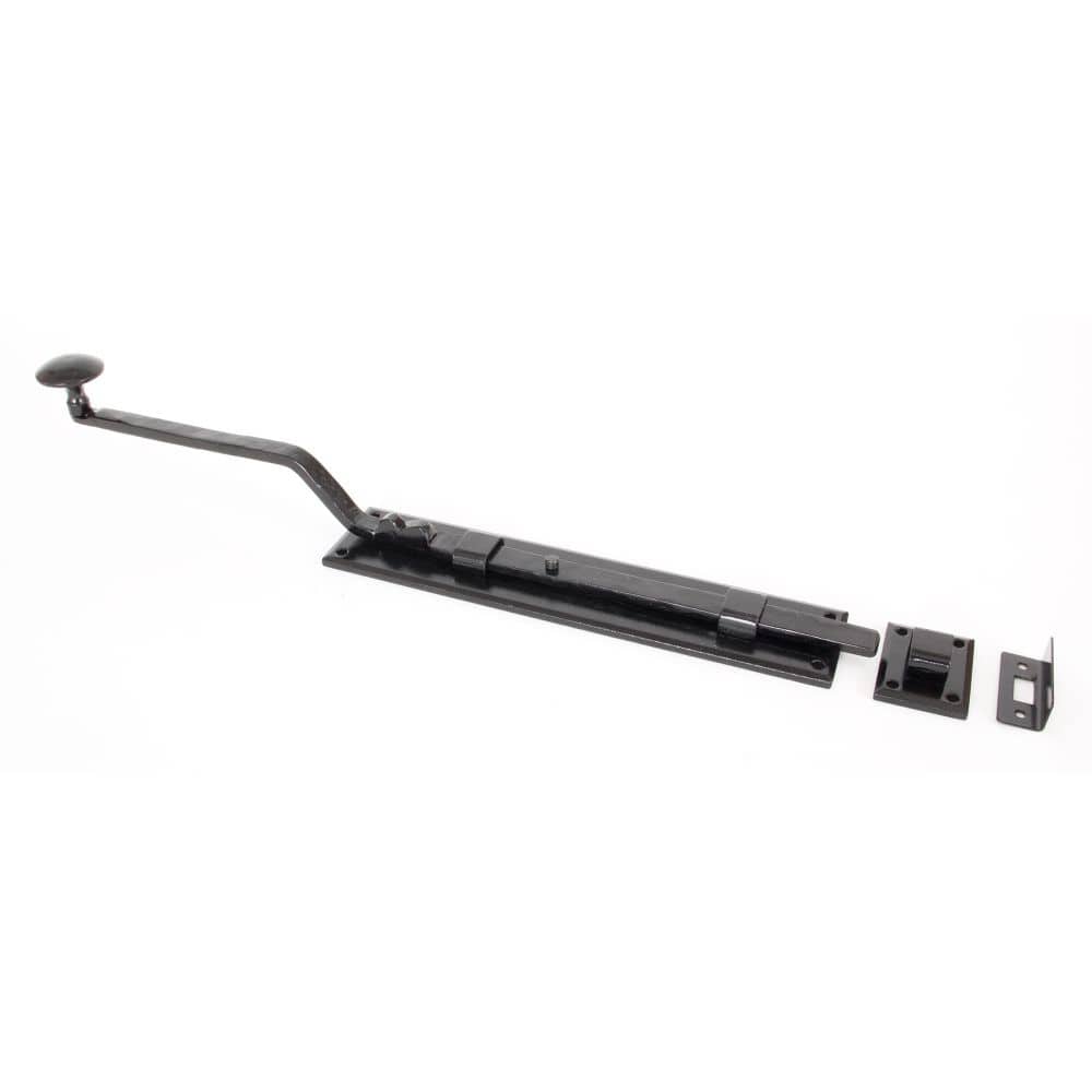 From The Anvil Accessories Black / Straight Surface Bolts / 250mm / 10" From The Anvil - Black 10" French Door Bolt