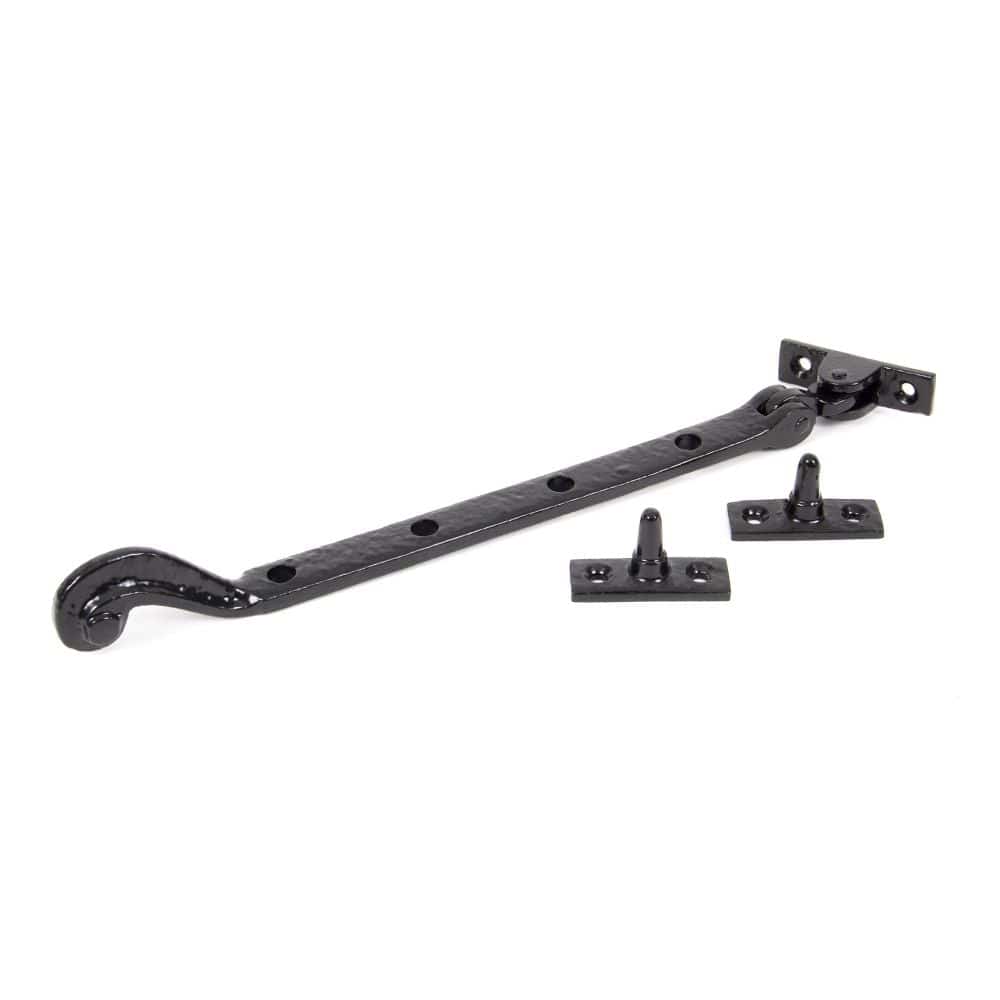 From The Anvil Window Furniture Black / 11"/280mm From The Anvil - Black 11" Rosehead Stay
