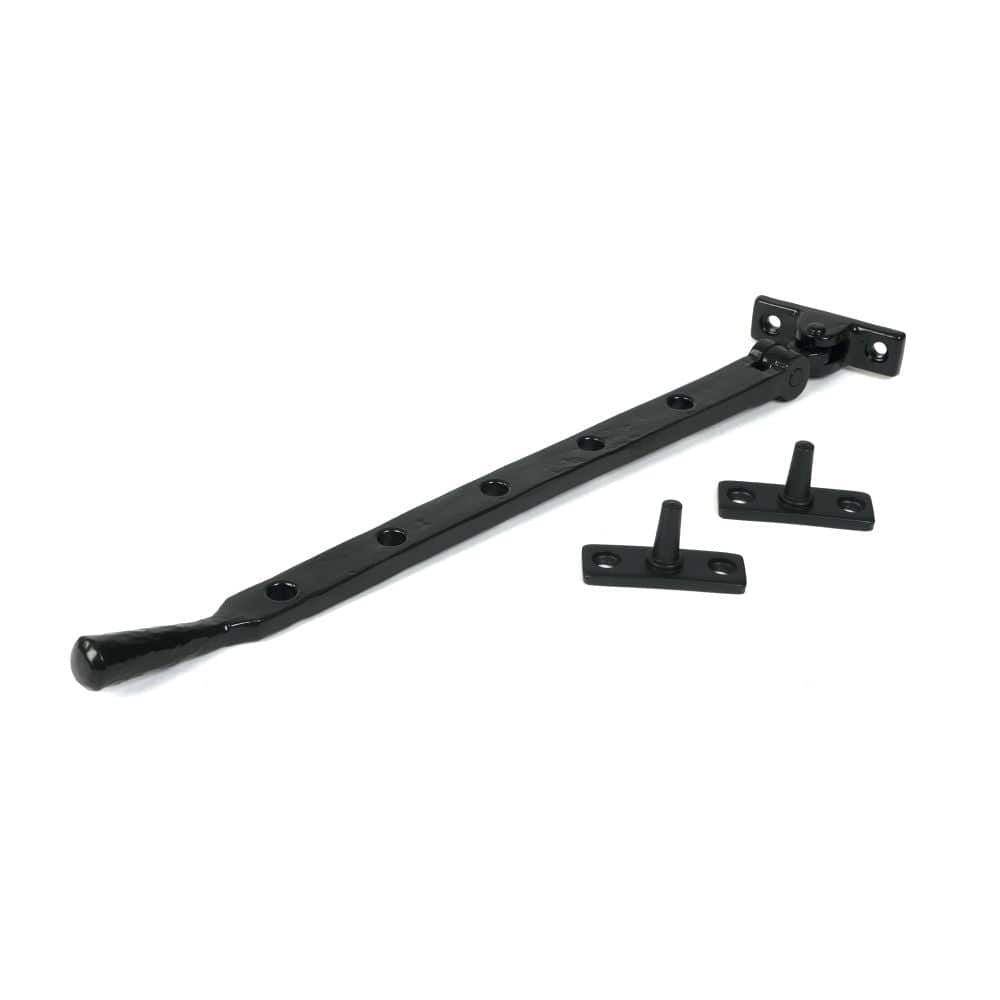 From The Anvil Window Furniture Black / 12"/300mm From The Anvil - Black 12" Hammered Newbury Stay