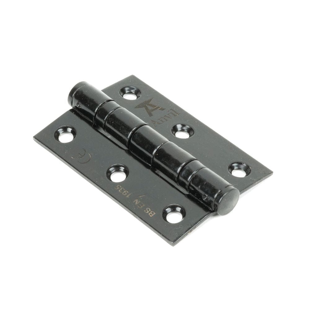 From The Anvil Hinges Black / Ball Bearing Hinges / 3" (76mm) From The Anvil - Black 3" Ball Bearing Butt Hinge (Pair) ss