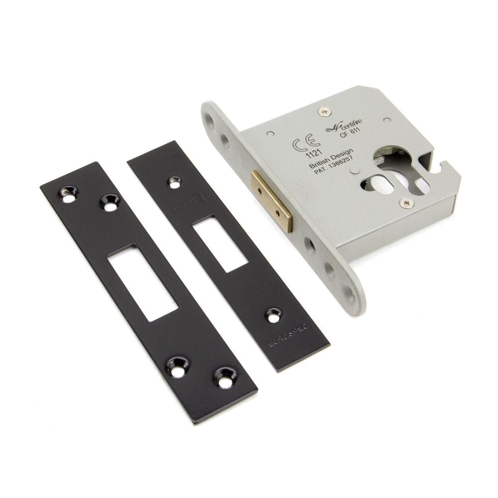 From The Anvil Locks & Latches Black / Euro Profile Deadlocks / 3" / 76mm From The Anvil - Black 3" Euro Profile Dead Lock