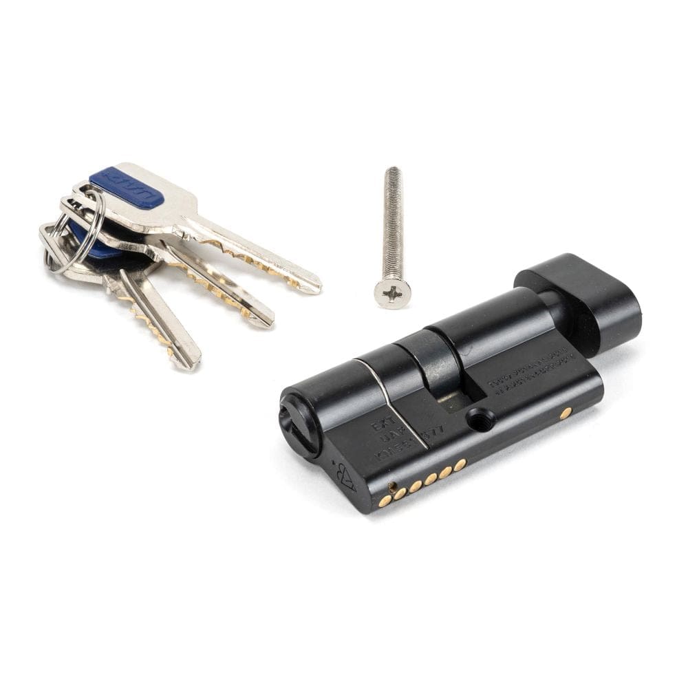 From The Anvil Locks & Latches Black / Euro Cylinder & Turn / 30 x 30mm From The Anvil - Black 30/30 6pin Euro Cylinder/Thumbturn KA