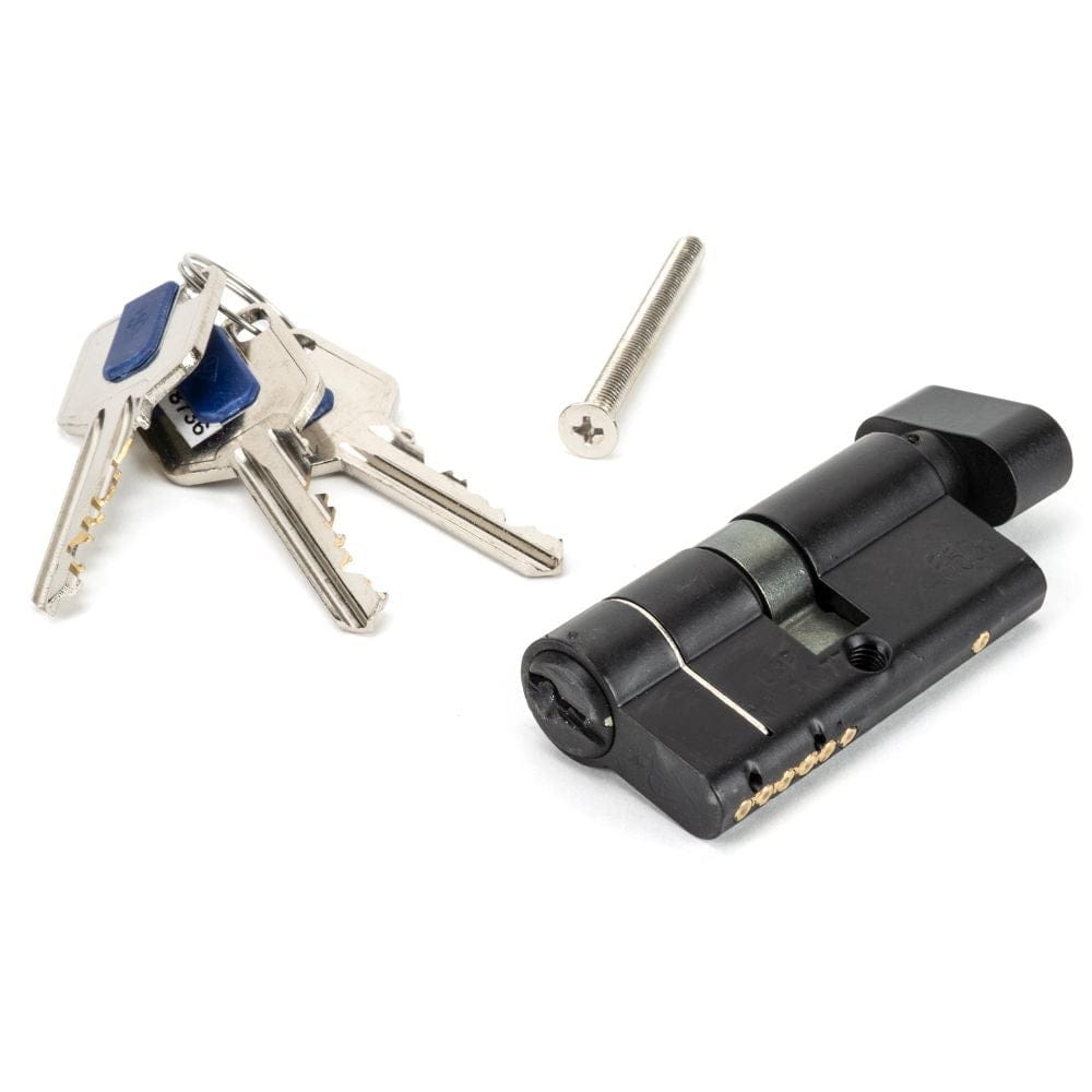 From The Anvil Locks & Latches Black / Euro Cylinder & Turn / 30 x 30mm From The Anvil - Black 30/30 6pin Euro Cylinder/Thumbturn