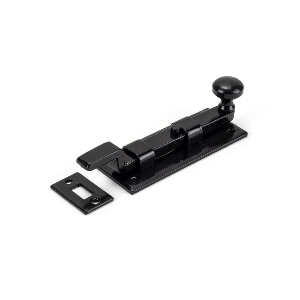 From The Anvil Accessories Black / Cranked Surface Bolts / 100mm / 4" From The Anvil - Black 4" Cranked Knob Bolt