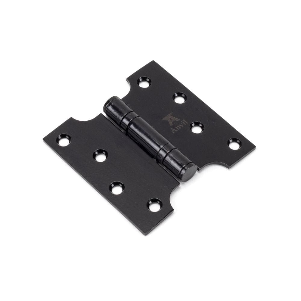 From The Anvil Hinges Black / Parliament Hinges / 4" x (102mm) From The Anvil - Black 4" x 2" x 4" Parliament Hinge (pair) ss