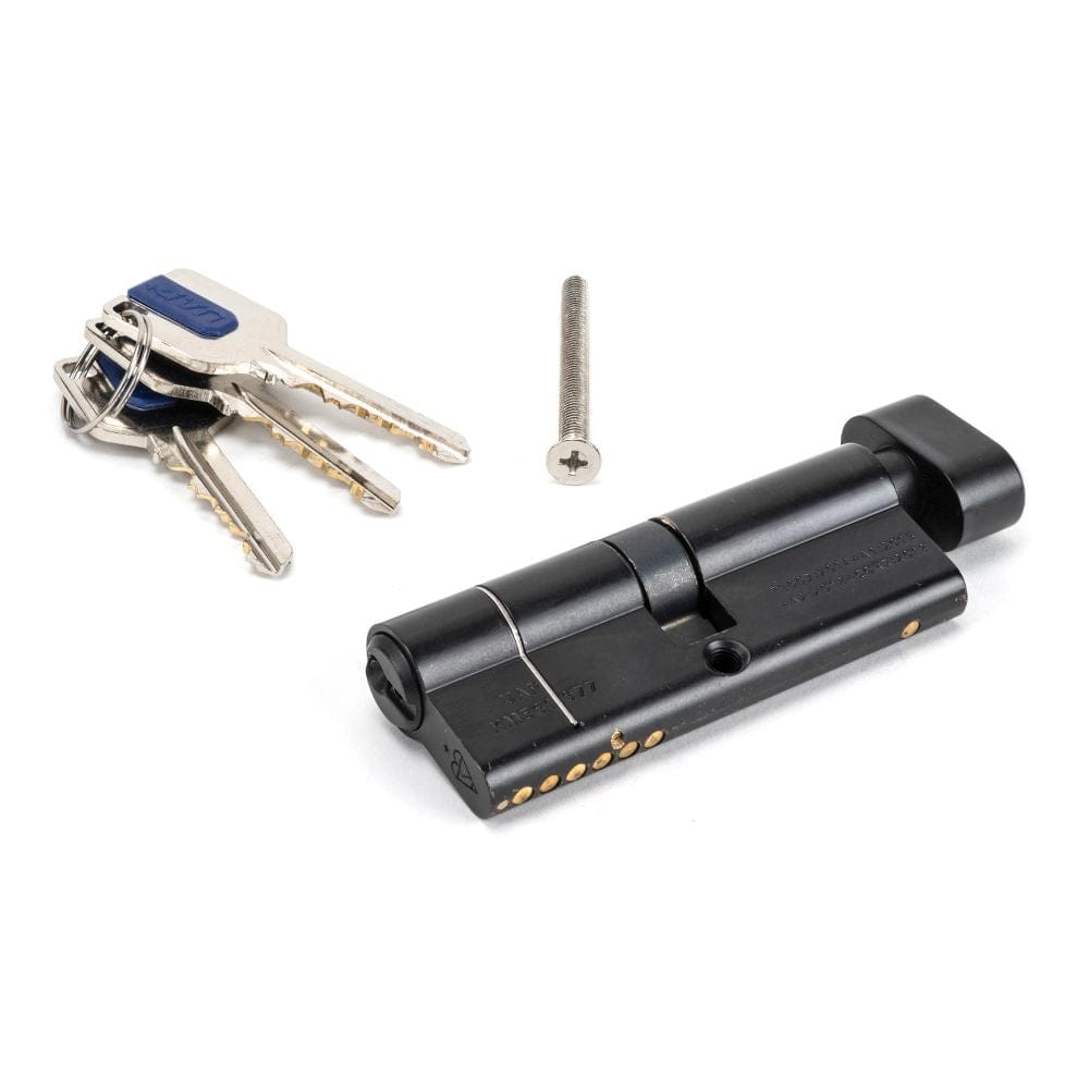 From The Anvil Locks & Latches Black / Euro Cylinder & Turn / 40 x 40mm From The Anvil - Black 40/40 6pin Euro Cylinder/Thumbturn KA