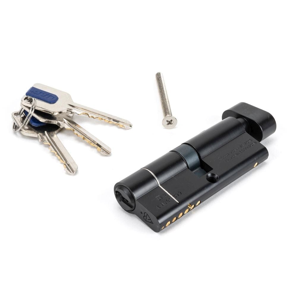 From The Anvil Locks & Latches Black / Euro Cylinder & Turn / 40 x 40mm From The Anvil - Black 40/40 6pin Euro Cylinder/Thumbturn