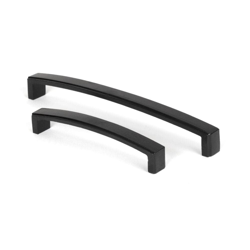 From The Anvil Cabinet Hardware Black / Cabinet Pull Handles From The Anvil - Black 5 1/2" Ribbed Pull Handle