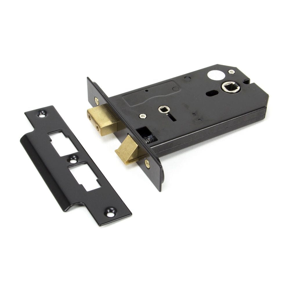 From The Anvil Locks & Latches Black / Bathroom Lock / 5" / 127mm From The Anvil - Black 5" Horizontal Bathroom Lock
