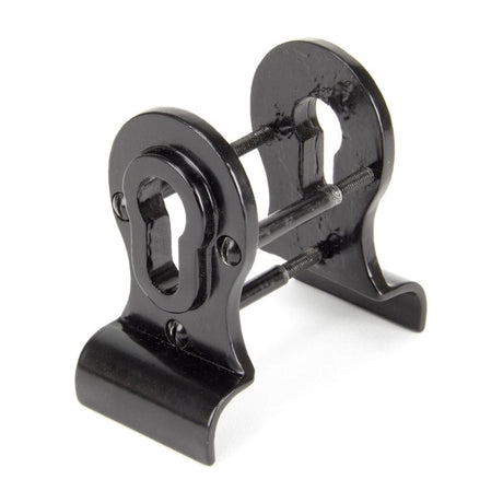 From The Anvil Door Furniture Black / Euro Profile Cylinder Pull From The Anvil - Black 50mm Euro Door Pull (Back to Back fixings)