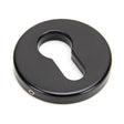 From The Anvil Door Furniture Black / Euro Profile Escutcheons From The Anvil - Black 52mm Regency Concealed Escutcheon