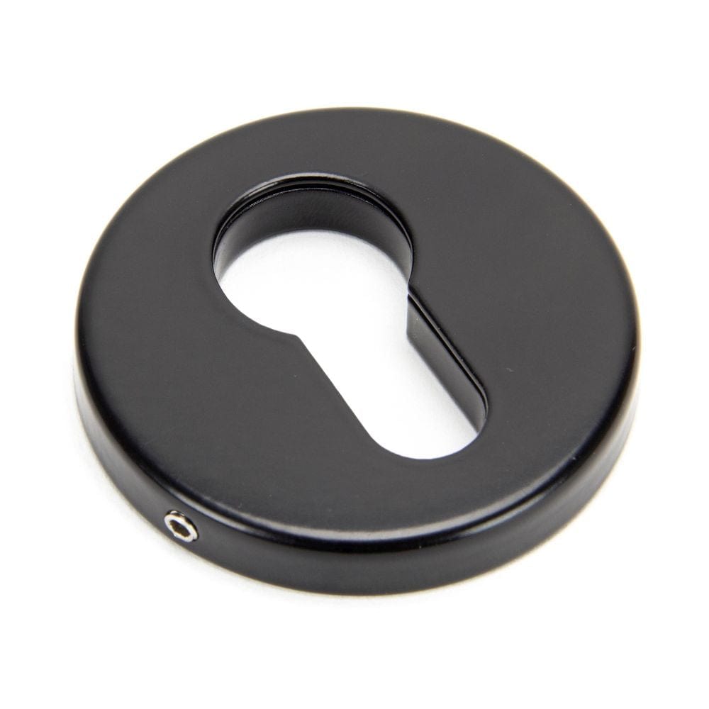 From The Anvil Door Furniture Black / Euro Profile Escutcheons From The Anvil - Black 52mm Regency Concealed Escutcheon