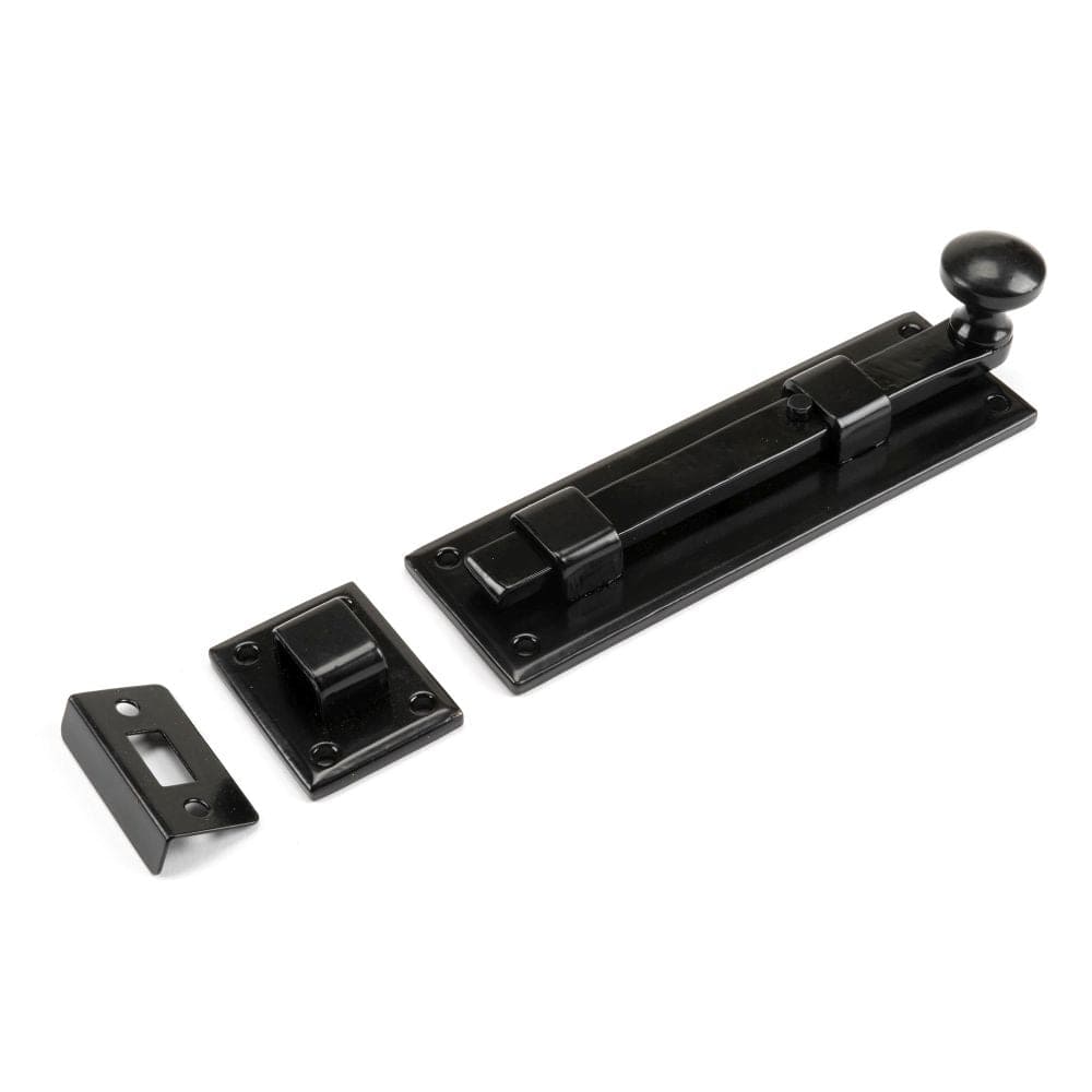 From The Anvil Accessories Black / Straight Surface Bolts / 150mm / 6" From The Anvil - Black 6" Straight Knob Bolt