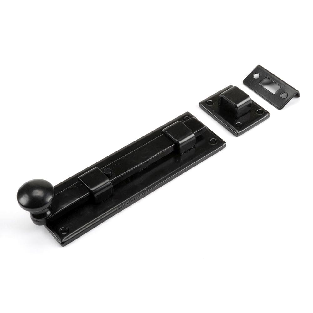 From The Anvil Accessories Black / Straight Surface Bolts / 150mm / 6" From The Anvil - Black 6" Straight Knob Bolt