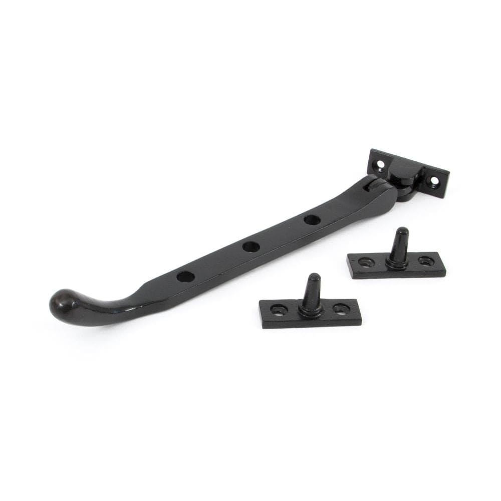 From The Anvil Window Furniture Black / 8"/200mm From The Anvil - Black 8" Cast Peardrop Stay