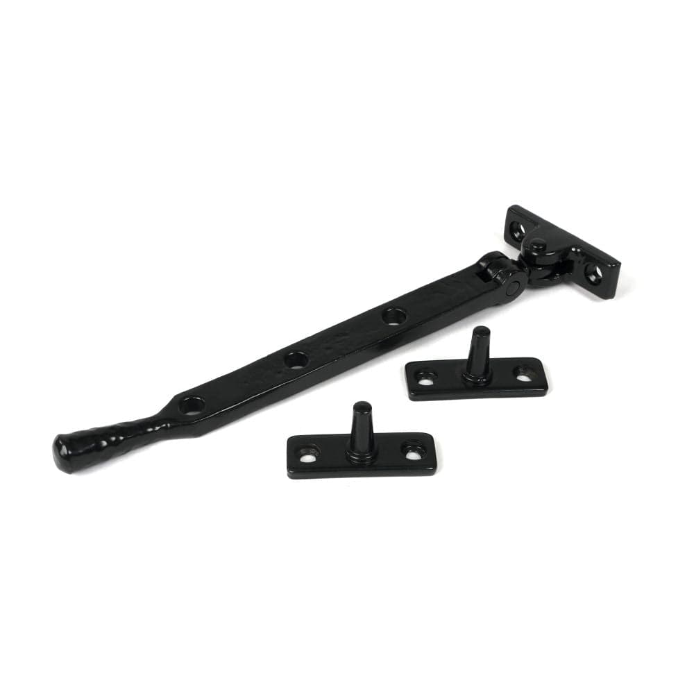 From The Anvil Window Furniture Black / 8"/200mm From The Anvil - Black 8" Hammered Newbury Stay