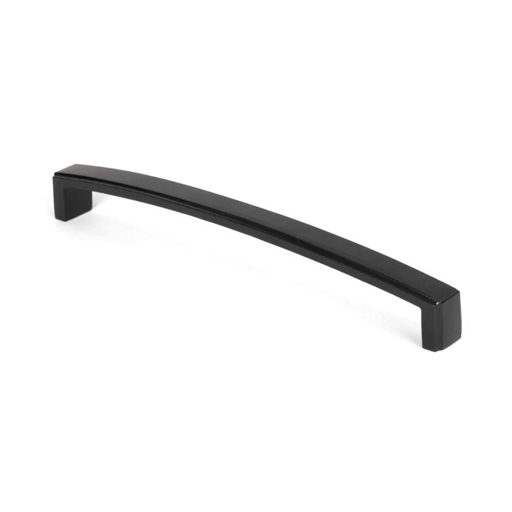 From The Anvil Cabinet Hardware Black / Cabinet Pull Handles From The Anvil - Black 8¼" Ribbed Pull Handle