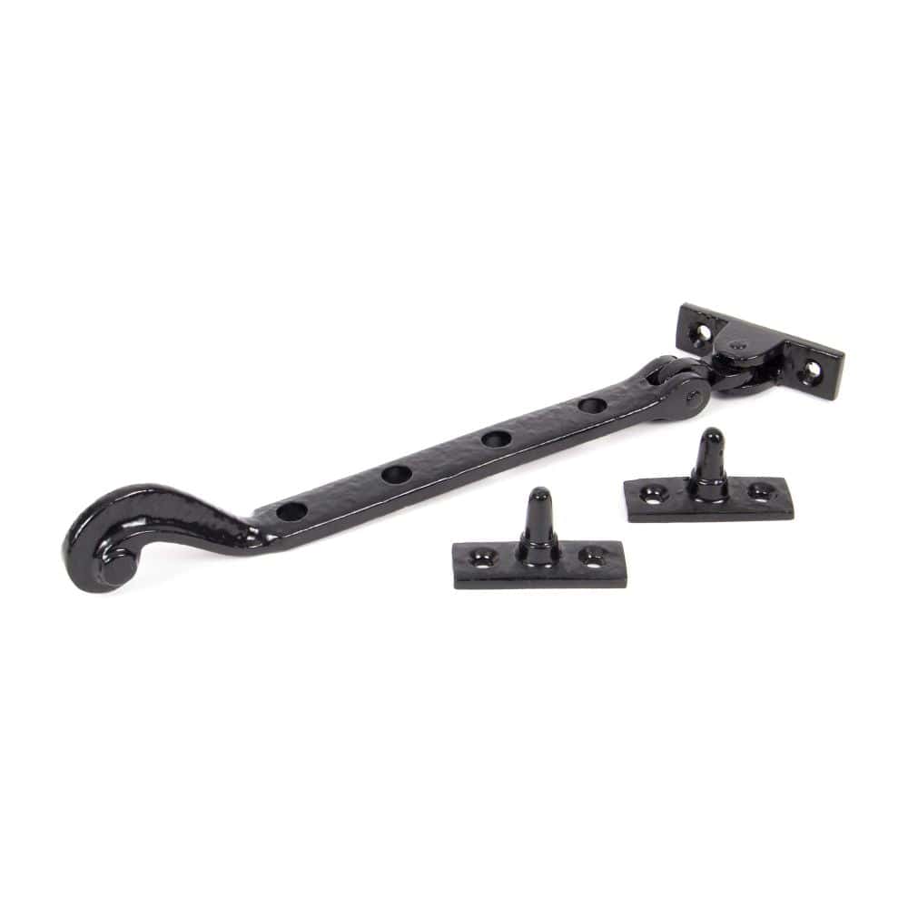 From The Anvil Window Furniture Black / 9"/230mm From The Anvil - Black 9" Rosehead Stay