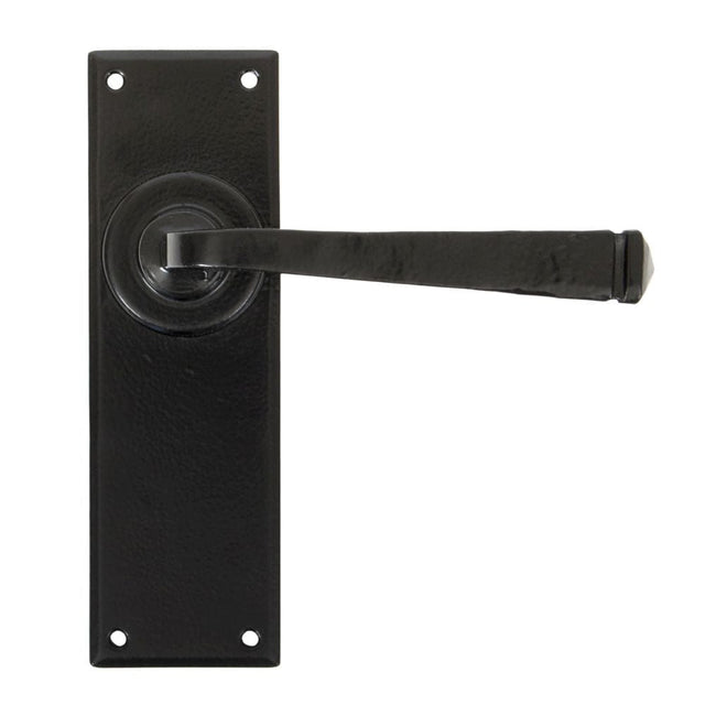 From The Anvil Door Furniture Black / Latch Handles From The Anvil - Black Avon Lever Latch Set