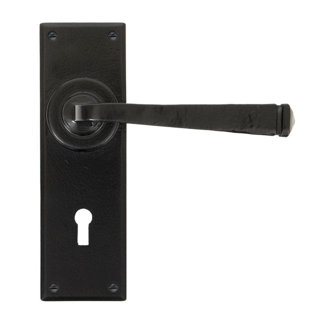 From The Anvil Door Furniture Black / Std. Lock Handles From The Anvil - Black Avon Lever Lock Set
