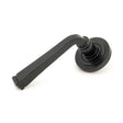 From The Anvil Door Furniture Black / Round Rose From The Anvil - Black Avon Round Lever on Rose Set (Art Deco)