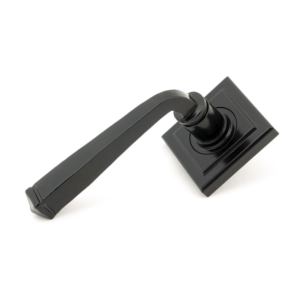 From The Anvil Door Furniture Black / Square Rose From The Anvil - Black Avon Round Lever on Rose Set (Square)