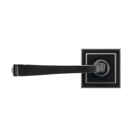 From The Anvil Door Furniture Black / Square Rose From The Anvil - Black Avon Round Lever on Rose Set (Square) - Unsprung