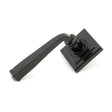 From The Anvil Door Furniture Black / Square Rose From The Anvil - Black Avon Round Lever on Rose Set (Square) - Unsprung
