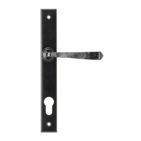 From The Anvil Door Furniture Black / Multi Point Lock Set / 92mm c/c From The Anvil - Black Avon Slimline Lever Espag. Lock Set