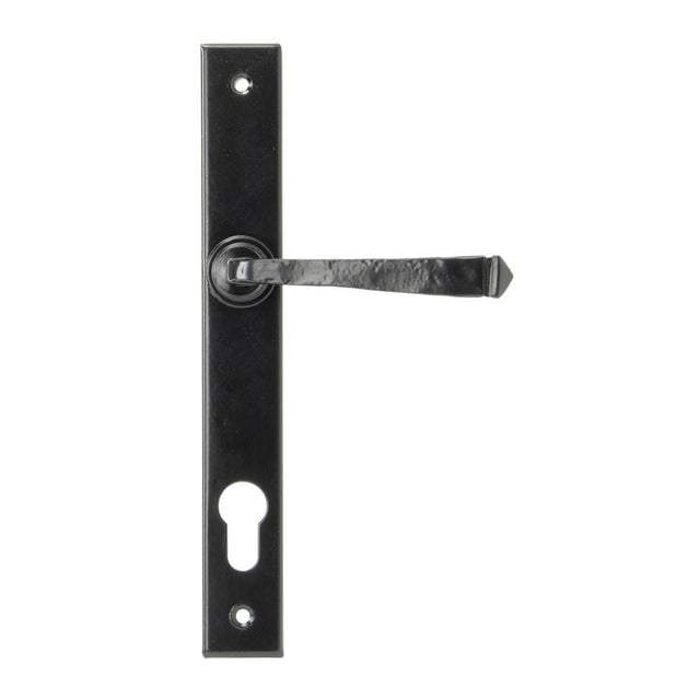 From The Anvil Door Furniture Black / Multi Point Lock Set / 92mm c/c From The Anvil - Black Avon Slimline Lever Espag. Lock Set