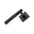 From The Anvil Door Furniture Black / Square Rose From The Anvil - Black Brompton Lever on Rose Set (Square) - Unsprung