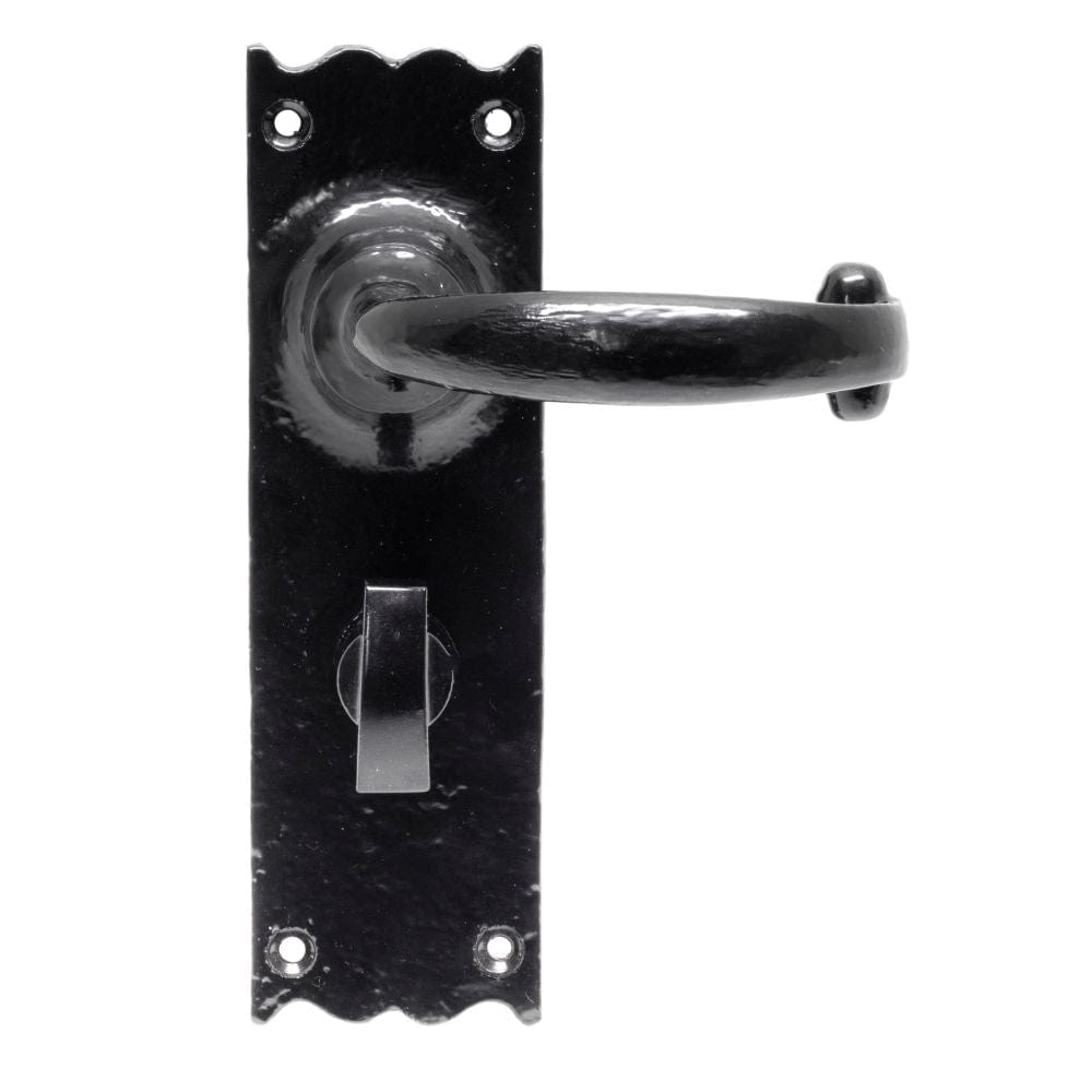 From The Anvil Door Furniture Black / Bathroom Lock Handles From The Anvil - Black Cottage Lever Bathroom Set