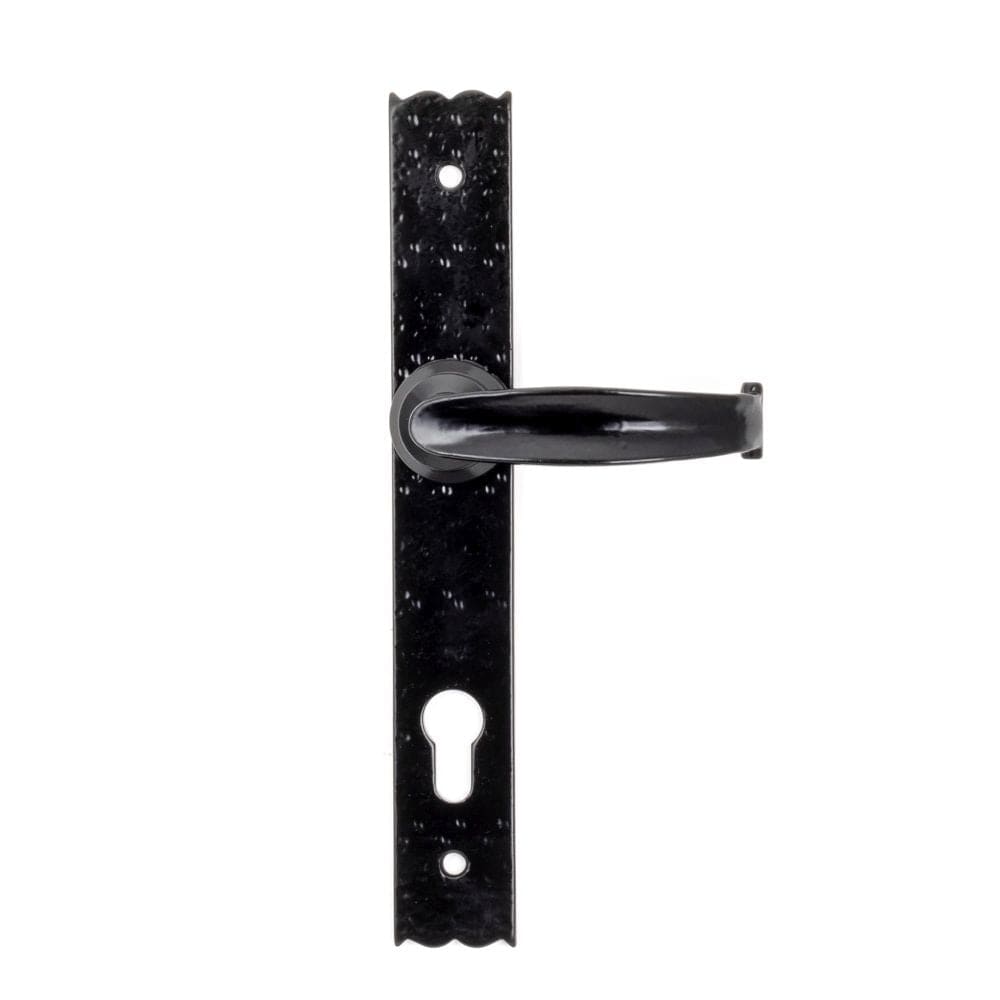 From The Anvil Door Furniture Black / Multi Point Lock Set / 92mm c/c From The Anvil - Black Cottage Lever Espag. Lock Set