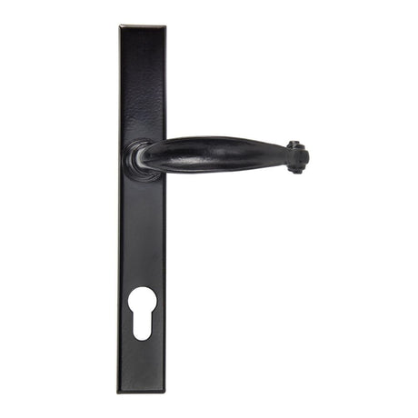From The Anvil Door Furniture Black / Multi Point Lock Set / 92mm c/c From The Anvil - Black Cottage Slimline Lever Espag. Lock Set