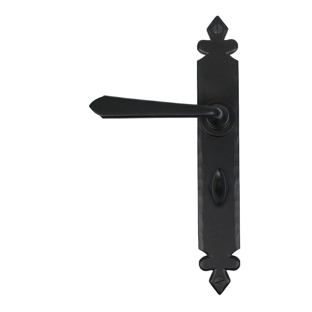 From The Anvil Door Furniture Black / Bathroom Lock Handles From The Anvil - Black Cromwell Lever Bathroom Set